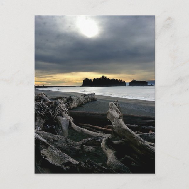 Postal Atardecer en el Parque Nacional Olímpico de Ruby B (Anverso)