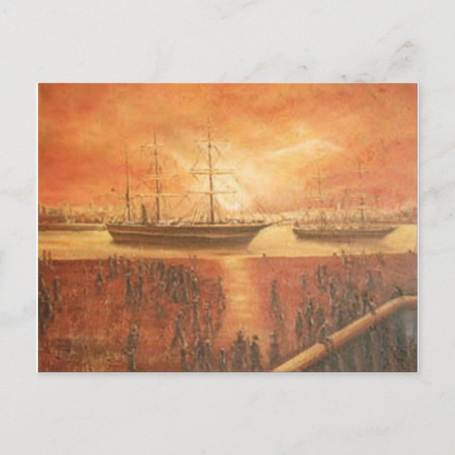 Postal Atardecer en el pasado (Anverso)