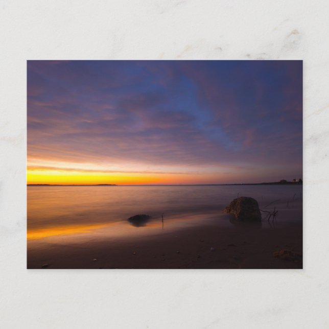 Postal Atardecer en Elk Rapids, Michigan (Anverso)