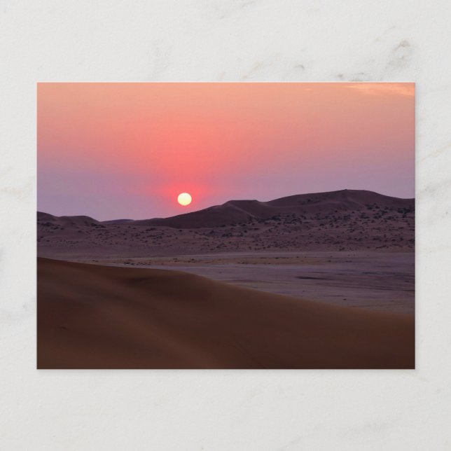 Postal Atardecer en Gobabeb, Namibia (Anverso)