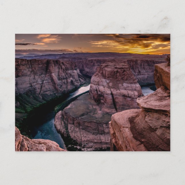 Postal Atardecer en Horseshoe Bend (Anverso)