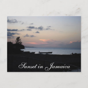 Postal Atardecer en Jamaica