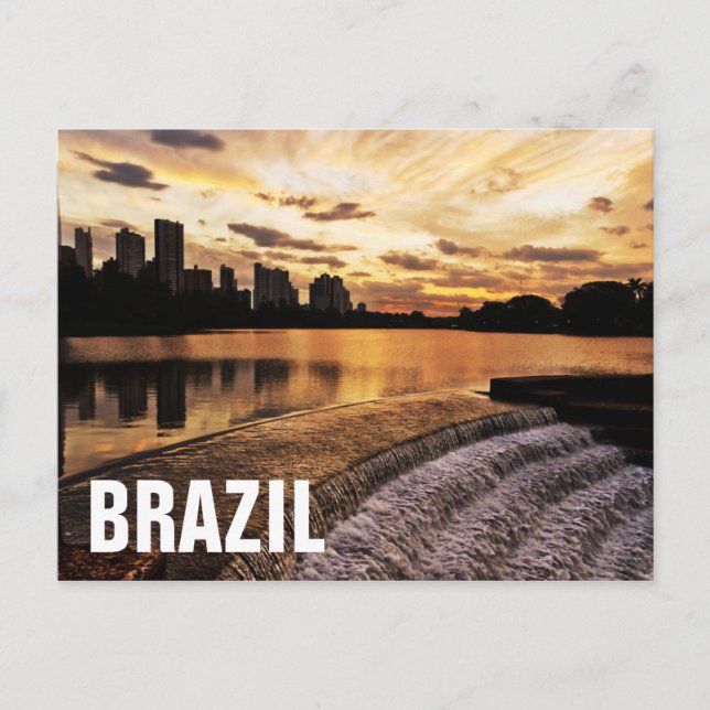 Postal Atardecer En La Ciudad Londrina (Anverso)