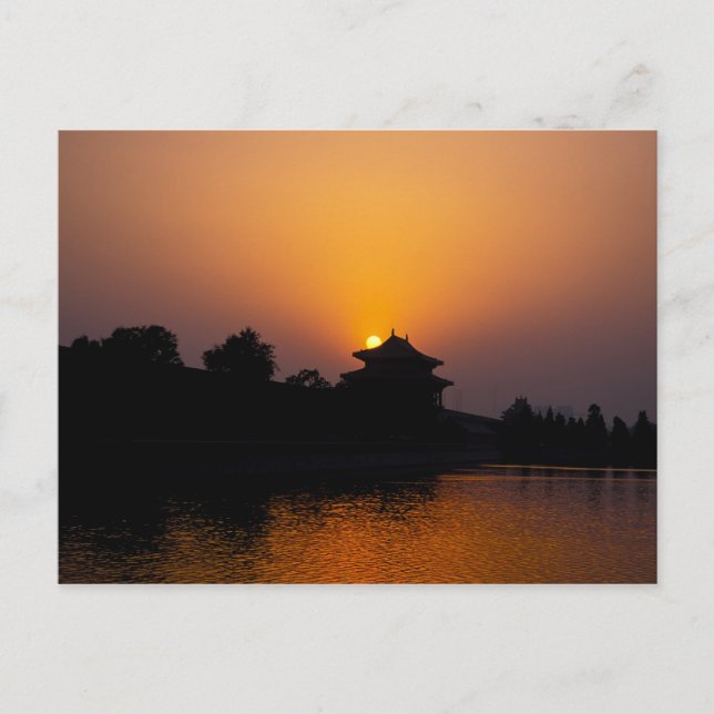 Postal Atardecer en la ciudad prohibida - Beijing, China (Anverso)
