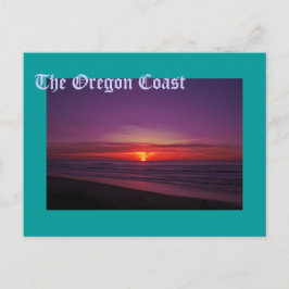 Postal Atardecer en la costa de Oregón