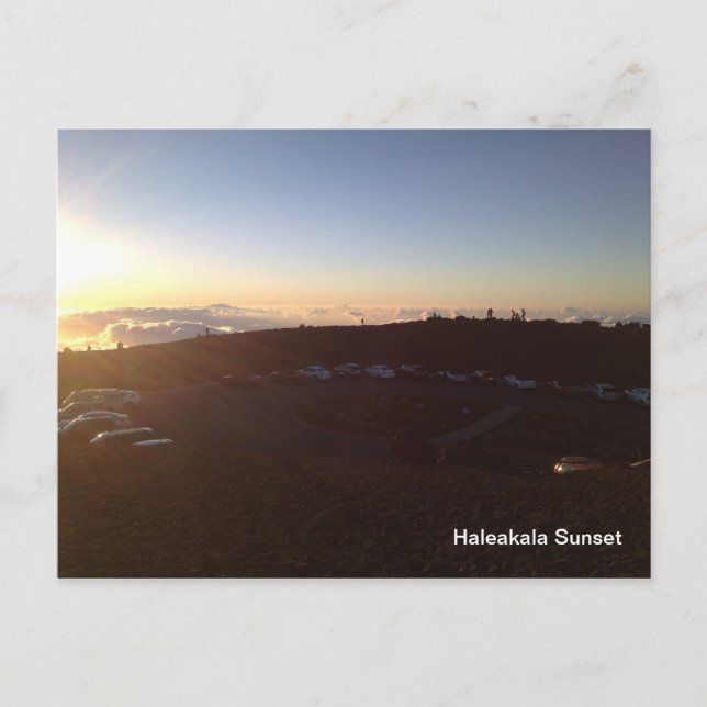 Postal Atardecer en la Cumbre de Haleakala-Maui Hawaii (Anverso)