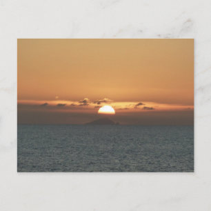 Postal Atardecer en la fotografía de la capa marina de An