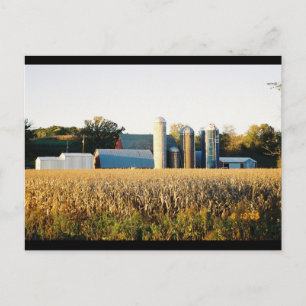 Postal Atardecer en la granja