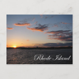 Postal Atardecer en la isla Rhode