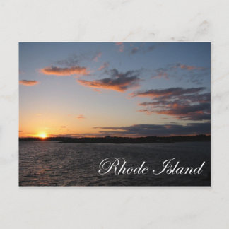 Postal Atardecer en la isla Rhode