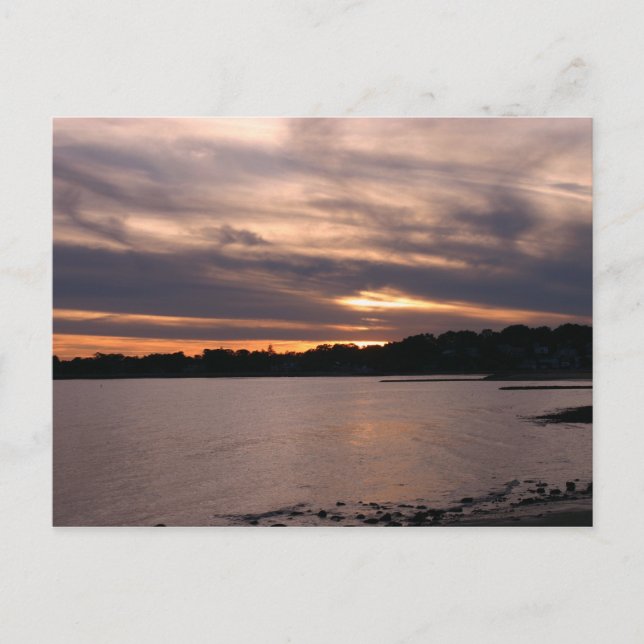 Postal Atardecer en la isla Sherwood (Anverso)