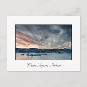Postal Atardecer en la laguna Glacier 2010