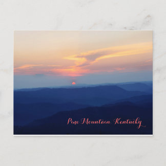 Postal Atardecer en la montaña Pine por JerseyFawn