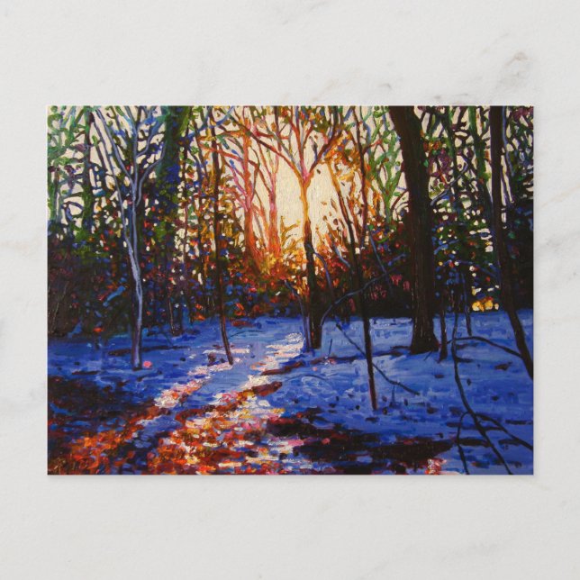 Postal Atardecer en la nieve 2010 (Anverso)