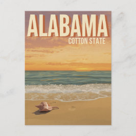 Postal Atardecer en la playa de Alabama