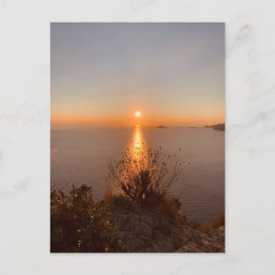 Postal Atardecer en la Riviera Francesa en Cassis Francia