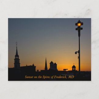 Postal Atardecer en las arañas de Frederick Maryland