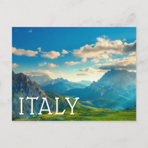 Postal Atardecer en las montañas