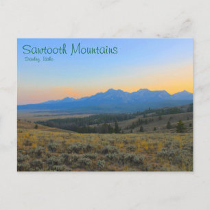 Postal Atardecer en los Sawtooths