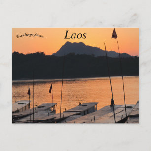 Postal Atardecer en Luang Prabang Laos