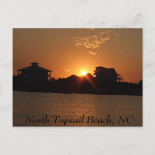 Postal Atardecer en North Topsail, North Topsail Beach, N