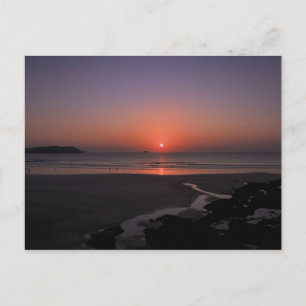 Postal Atardecer en Polzeath