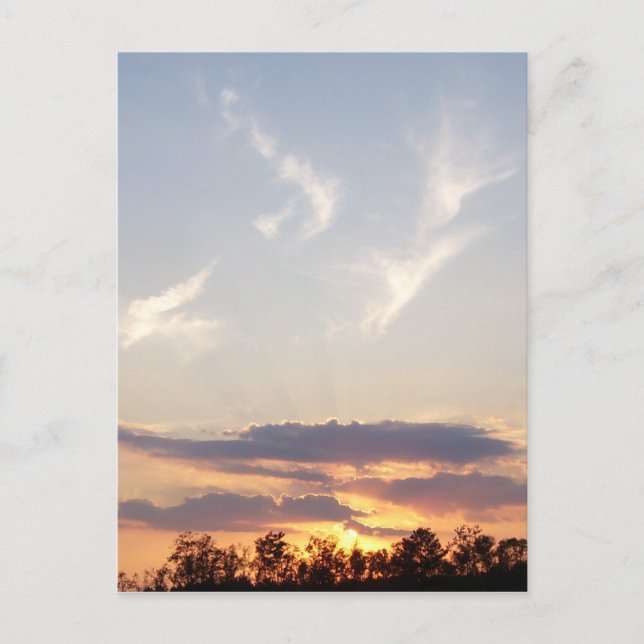 Postal Atardecer en Tomball, Texas (Anverso)