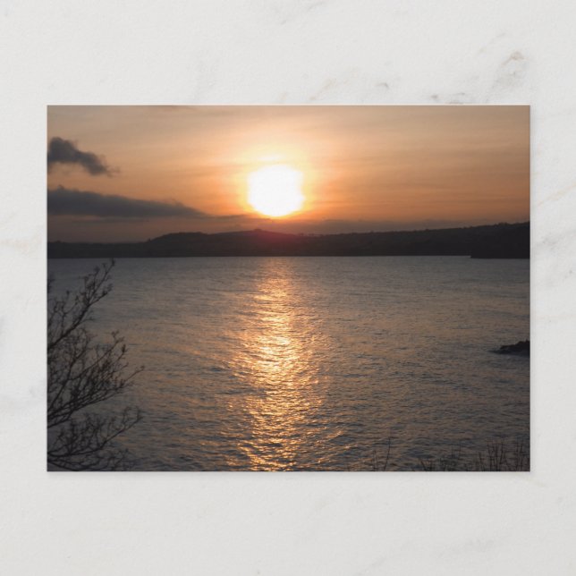 Postal Atardecer en Torquay, Devon (Anverso)