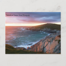 Postal Atardecer en Towan Head Newquay Cornwall England