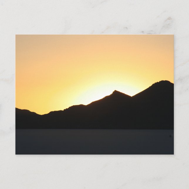 Postal atardecer en Uyuni (Anverso)