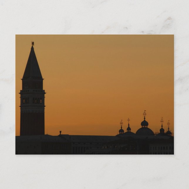 Postal Atardecer en Venecia (Anverso)