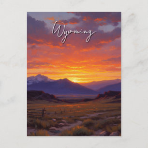 Postal Atardecer en Wyoming Travel