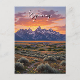 Postal Atardecer en Wyoming Travel