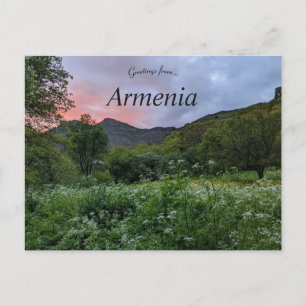 Postal Atardecer en Yeghegis Armenia
