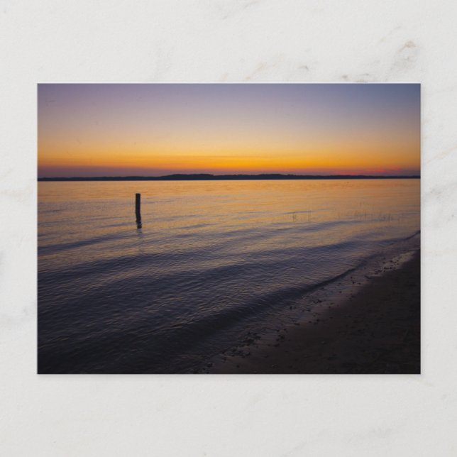 Postal Atardecer en Yuba, Michigan (Anverso)