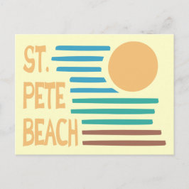 Postal Atardecer geométrico de St. Pete Beach Florida
