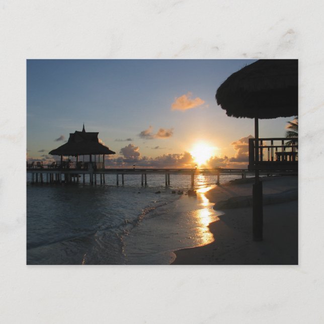 Postal Atardecer Maldivas (Anverso)