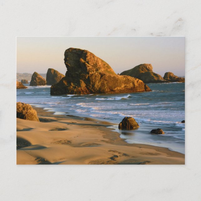 Postal Atardecer, Meyers Beach, Oregón, EE. UU. (Anverso)