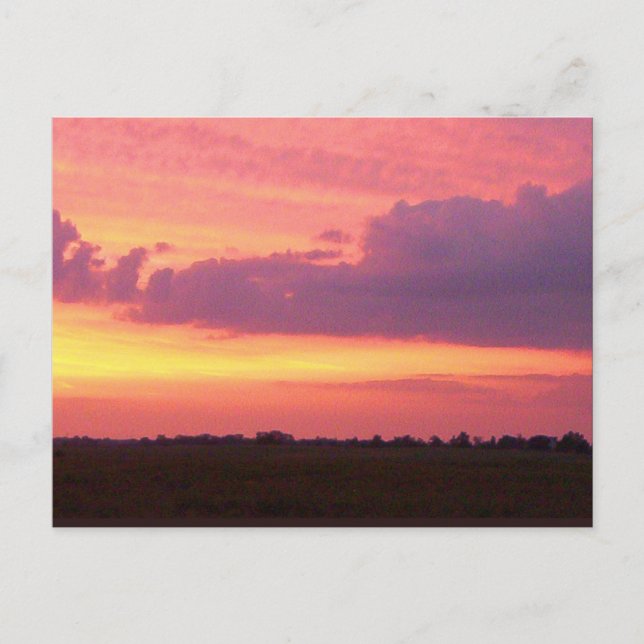 Postal Atardecer... mi propia foto de 2004 (Anverso)
