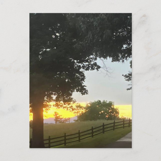 Postal Atardecer Nublado (Anverso)