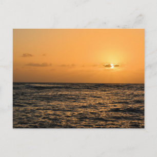 Postal Atardecer oceánico en Hawái