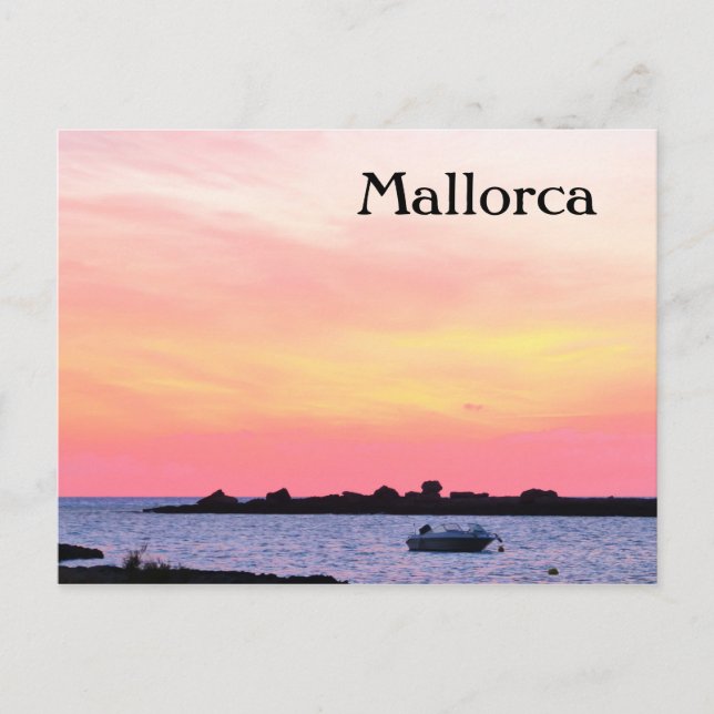 Postal Atardecer romántico de Mallorca - Postcard (Anverso)