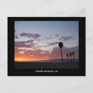 Postal atardecer: santa monica, ca