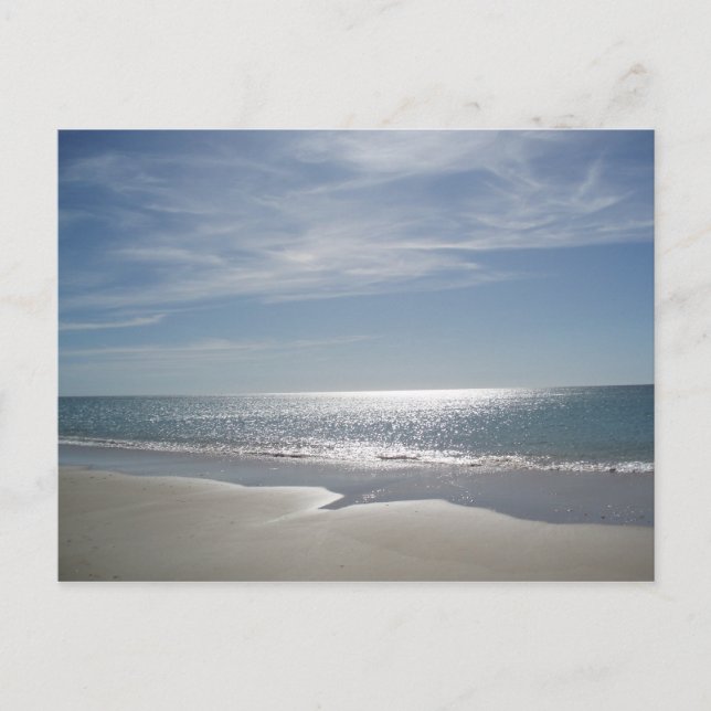 Postal Atardecer sobre el mar (Anverso)