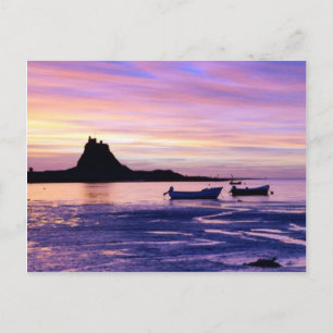 Postal Atardecer sobre el mar