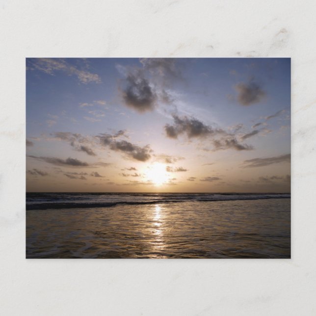 Postal Atardecer sobre el mar Árabe (Anverso)