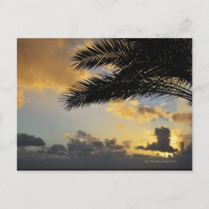 Postal Atardecer sobre el océano Atlántico, Madeira,