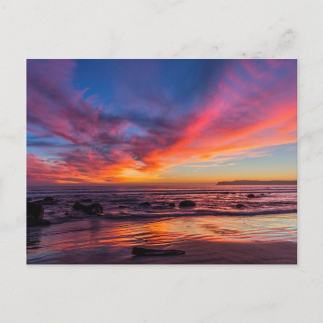 Postal Atardecer sobre el Pacífico desde Coronado 2 (Anverso)