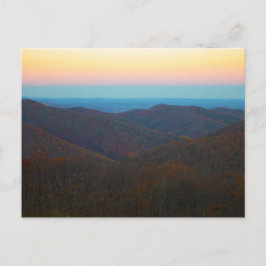 Postal Atardecer sobre el Parque Nacional Shenandoah, Vir