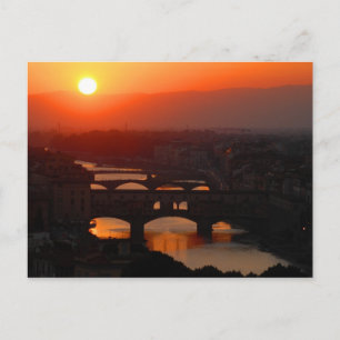 Postal Atardecer sobre Florencia